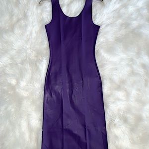Latex rubber bodycon dress